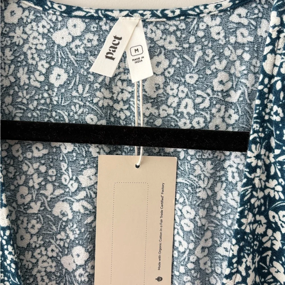 Pact Organic Cotton Cafe Crepe Wrap Dress - Picture 5 of 8